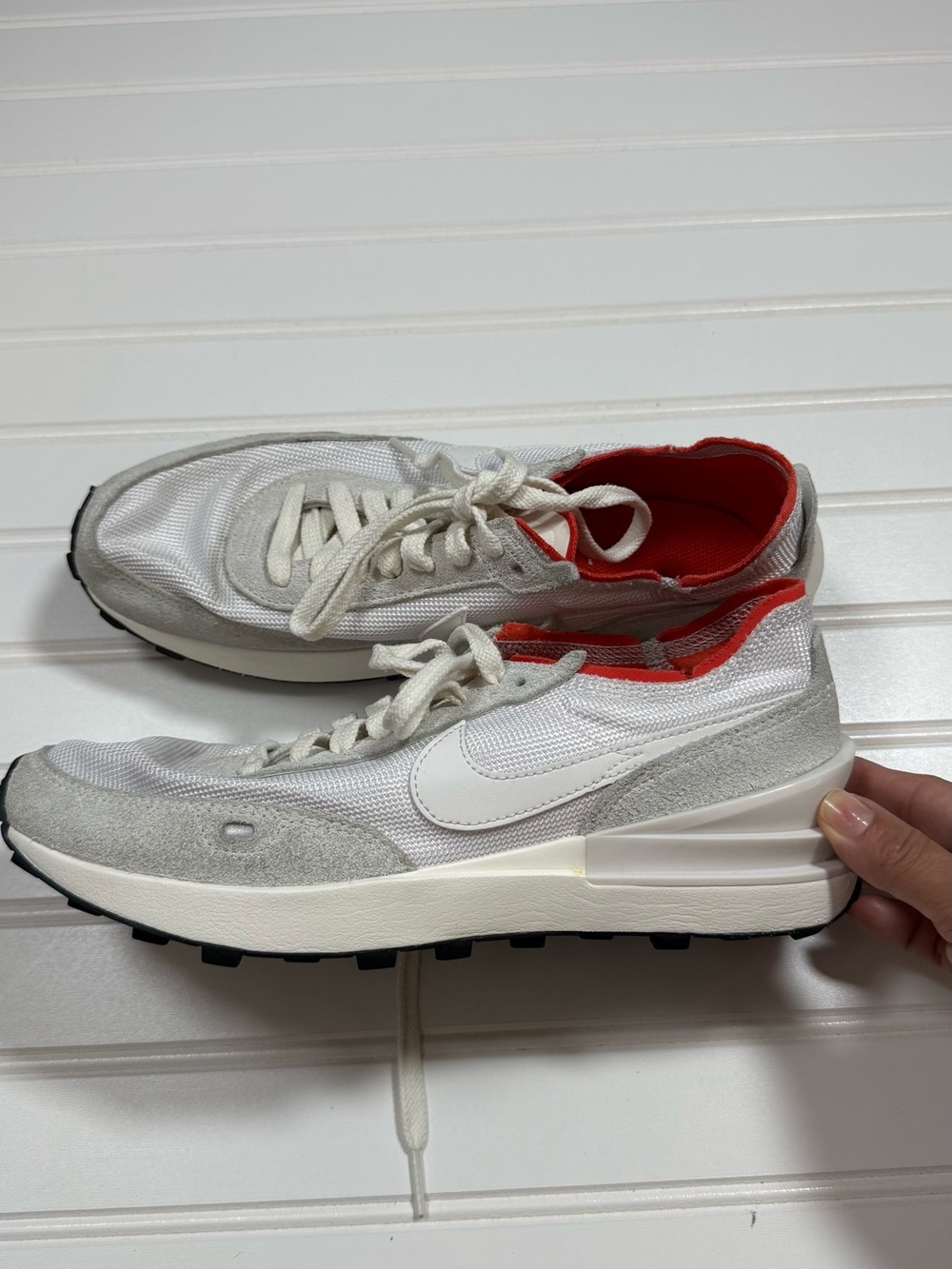Nike Waffle One Vintage 'White Picante Red women’s sneakers